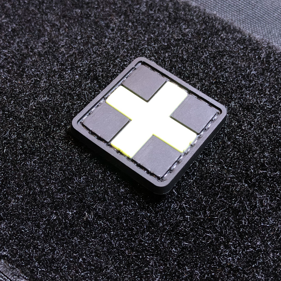 PVC Medic Patch Glow in Dark 3cm x 3cm