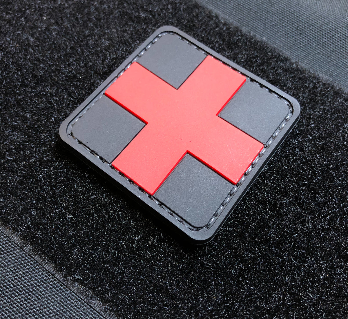 PVC Medic Patch Black and Red 5cm x 5cm – Two Ravens Tactical