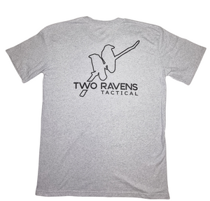 T-Shirt - White Marle -                           TWO RAVENS TACTICAL