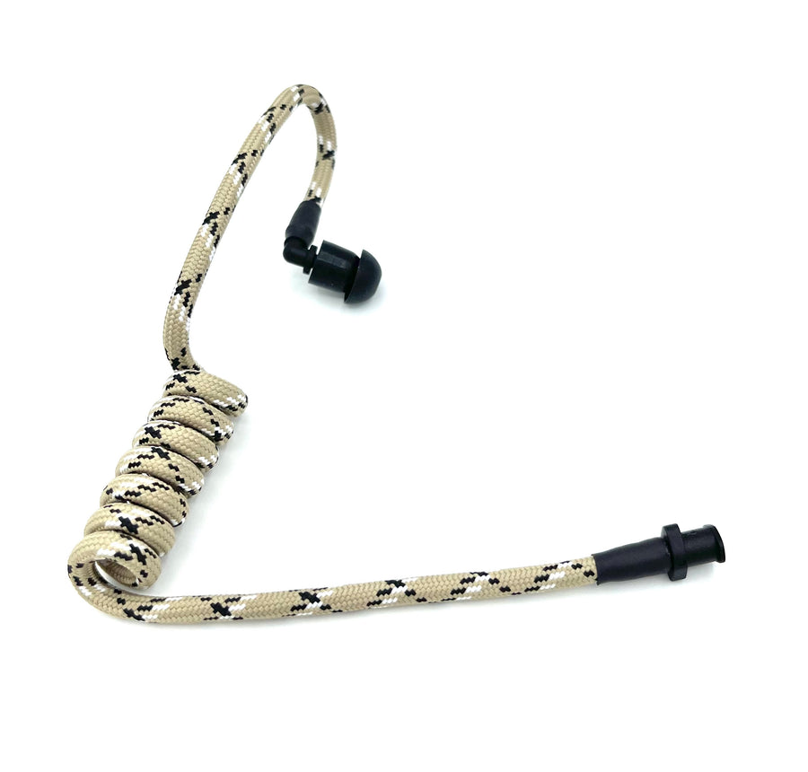 Acoustic Earpiece Nylon Wrapped - Tan Camo