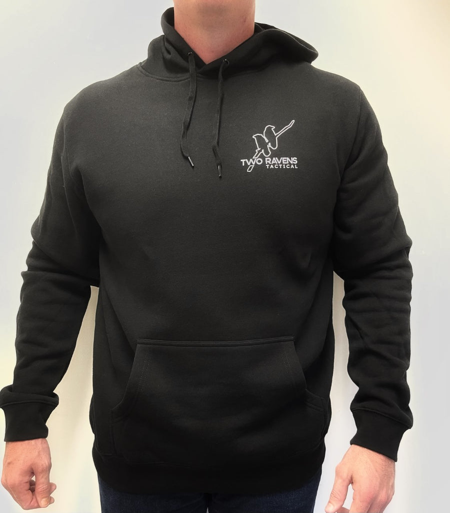 Two Ravens Tactical Hoodie - Black