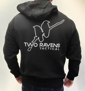 Two Ravens Tactical Hoodie - Black